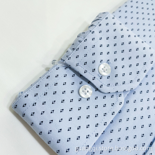 Fresh print men's long sleeve shirt